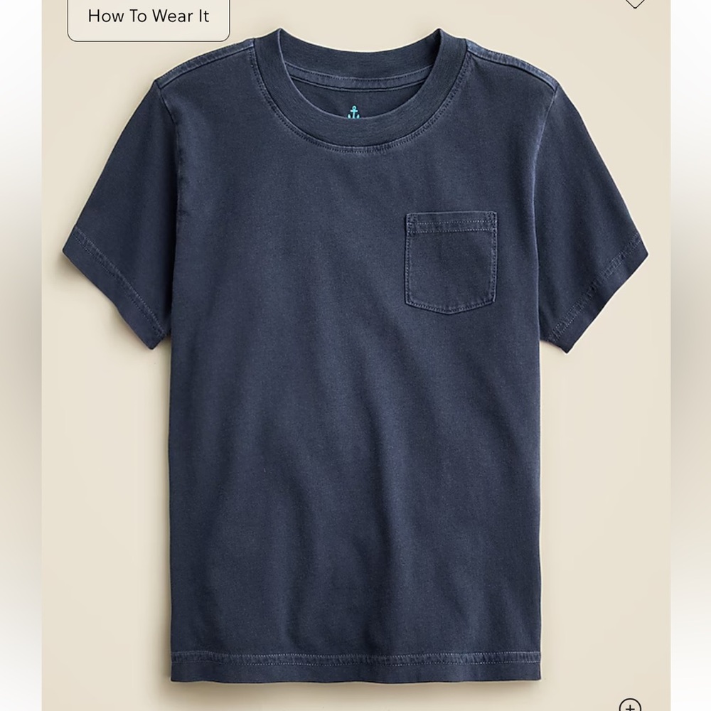 Crewcuts Kids Navy Blue Pocket T-Shirt